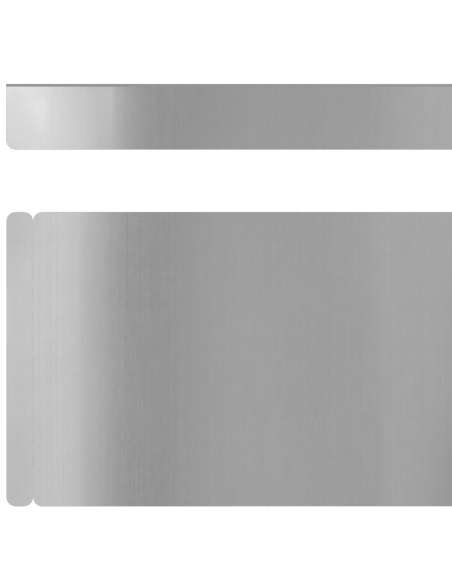 Bordura per Prato Argento 450 x 0.05 x 15 cm Acciaio zincato