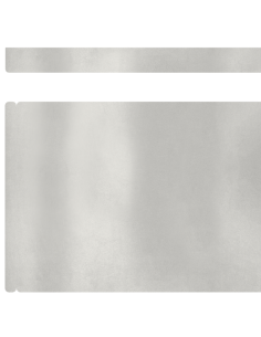 Bordura per Prato 4 pcs Argento 450 x 0.05 x 15 cm