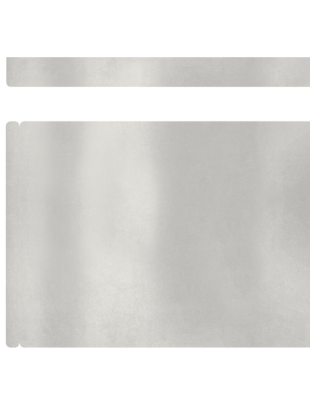 Bordura per Prato 4 pcs Argento 450 x 0.05 x 15 cm