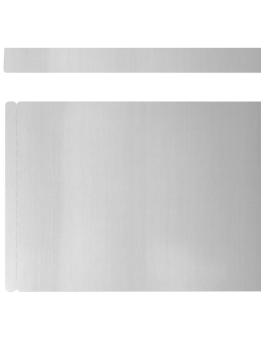 Bordura per Prato 4 pcs Argento 450 x 0.05 x 15 cm