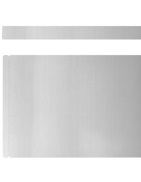 Bordura per Prato 4 pcs Argento 450 x 0.05 x 15 cm