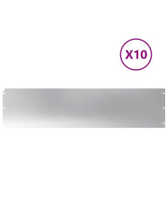 Bordure per Prato 10 pz 25x103 cm Acciaio Zincato