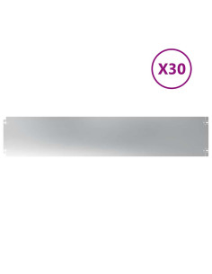Bordure per Prato 30 pz 20x103 cm Acciaio Zincato