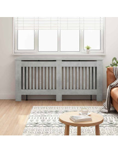 Copertura per radiatori Grigio cemento 172 x 19 x 81,5 cm