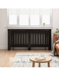 Copertura per radiatori Rovere Nero 172 x 19 x 81,5 cm