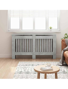 Copertura per radiatori Grigio cemento 152 x 19 x 81,5 cm