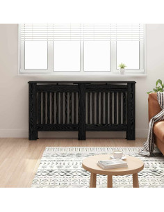 Copertura per radiatori Rovere Nero 152 x 19 x 81,5 cm