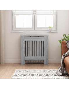Copertura per radiatori Grigio Sonoma 78 x 19 x 81,5 cm