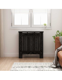 Copertura per radiatori Rovere Nero 78 x 19 x 81,5 cm