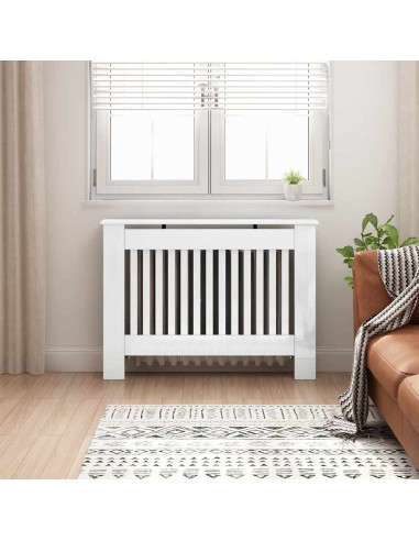 Copertura per radiatori Bianco Lucido 112 x 19 x 81,5 cm