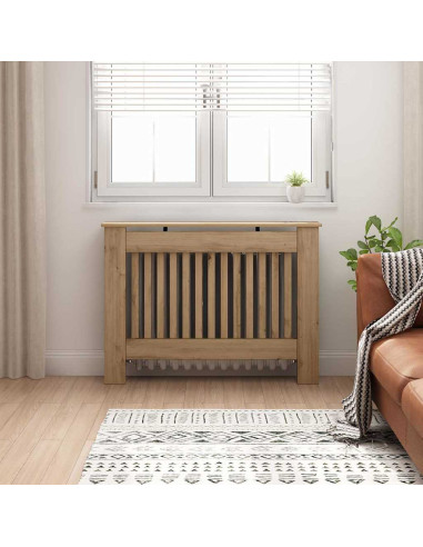 Copertura per radiatori Rovere artigianale 112 x 19 x 81,5 cm