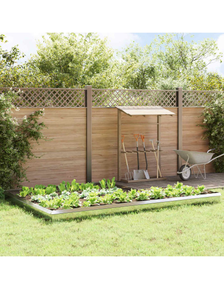 Recinzioni per lumache 16 pcs Argento Acciaio zincato