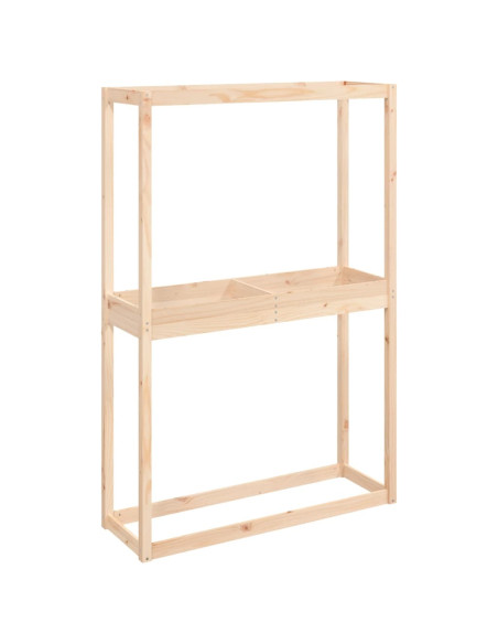 Portapneumatici 120x40x180 cm in Legno Massello di Pino