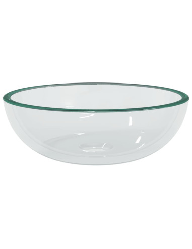 Lavandino in Vetro Temperato 35x12 cm Trasparente