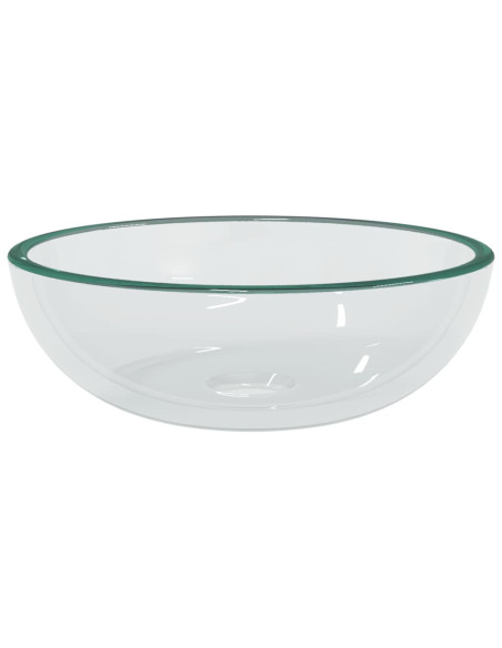 Lavandino in Vetro Temperato 35x12 cm Trasparente