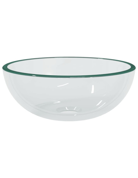 Lavandino in Vetro Temperato 30x12 cm Trasparente