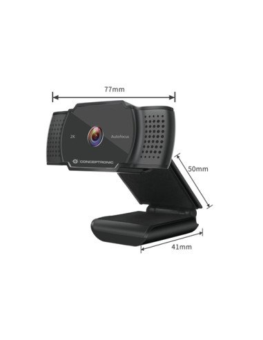 Conceptronic AMDIS02B webcam 5 MP 2592 x 1944 Pixel USB 2.0 Nero