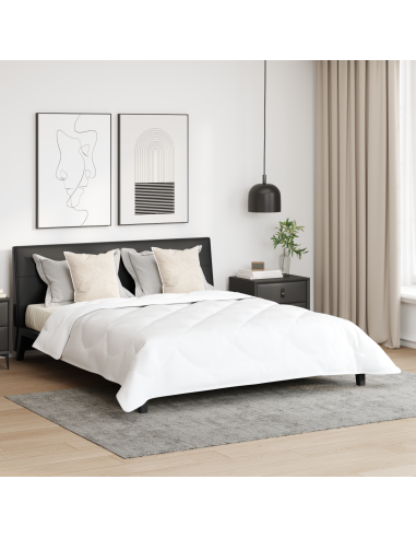Duvet Invernale con cuscino 3 pcs Bianco Microfibra