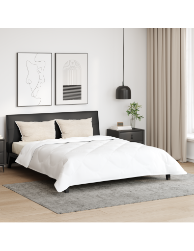 Duvet Invernale con cuscino 3 pcs Bianco Microfibra