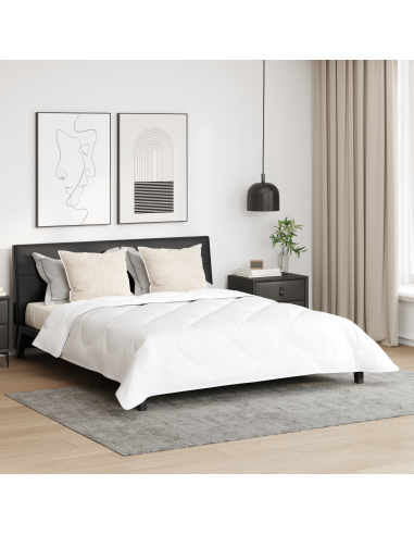 Duvet Invernale con cuscino 3 pcs Bianco Microfibra