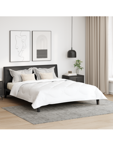 Piumone con cuscino 3 pcs Bianco Microfibra