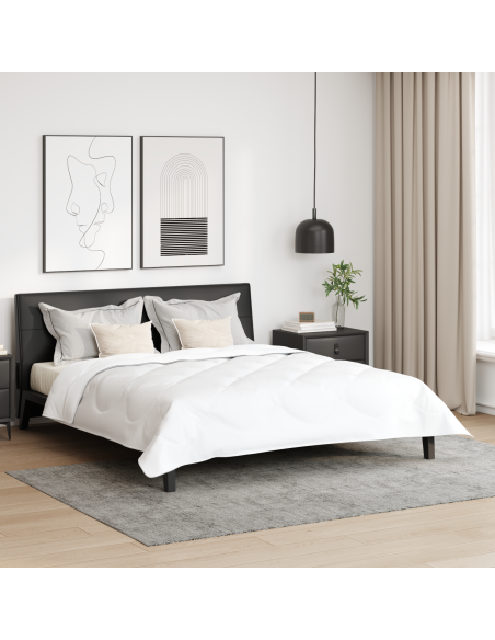 Piumone con cuscino 3 pcs Bianco Microfibra