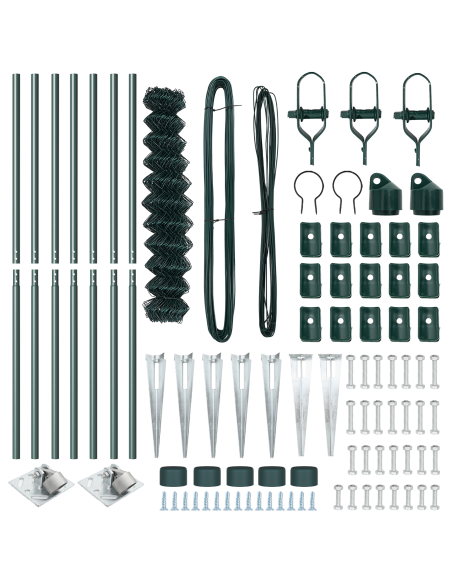 Palo della recinzione Verde 10 x 1,2 m (rete 40 x 40 mm)