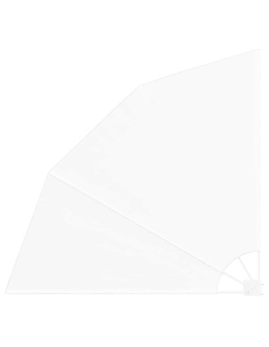 Schermo di Privacy per Balcone Bianco 160 x 160 cm Poliestere