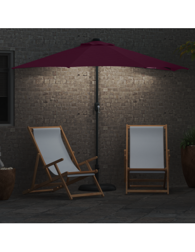 Ombrello da giardino Rosso Bordeaux 294 x 150 x 224 cm