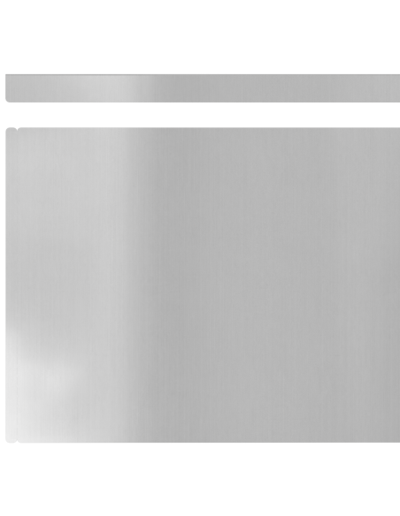 Bordura per Prato 4 pcs Argento 450 x 0.05 x 15 cm