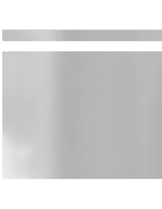 Bordura per Prato Argento 450 x 0.05 x 15 cm Acciaio zincato