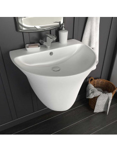 Lavabo Bianco 56 x 48 x 42 cm Ceramica Smaltata 2
