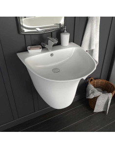 Lavabo Bianco 47 x 45 x 37 cm Ceramica Smaltata
