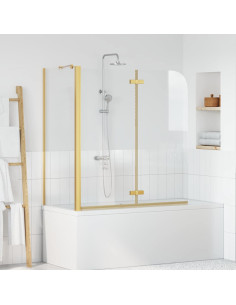 Involucro Doccia Oro 120 x 68 x 130 cm Vetro ESG e Alluminio