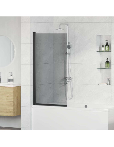 Schermo per Bagno e Doccia Nero 68 x 130 cm Vetro Temperato