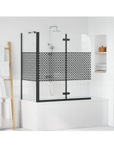 Chiusura per Bagno Geometrico Nero 120 x 67 x 129 cm 2