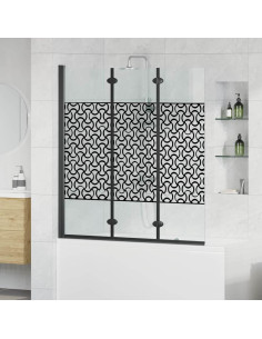 Involucro Doccia Nero e trasparente 130 x 130 cm 2