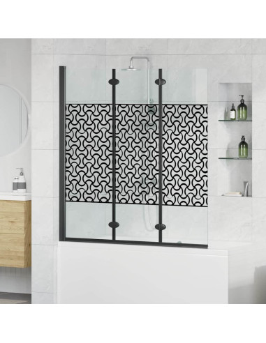 Involucro Doccia Nero e trasparente 130 x 130 cm