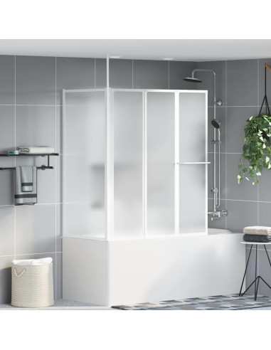 Schermo da Bagno Glassato 120 x 70 x 137 cm Alluminio