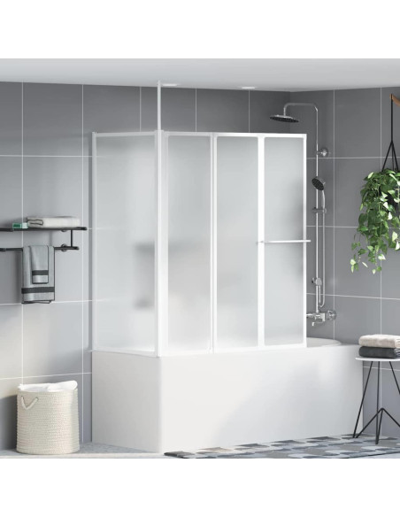 Schermo da Bagno Glassato 120 x 70 x 137 cm Alluminio