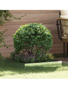 Bordura per Prato Argento 60 x 60 x 13 cm Acciaio zincato