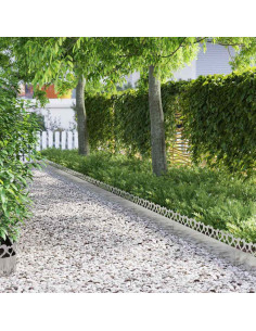 Bordure per prato 30 pcs Argento 103 x 0,05 x 22 cm