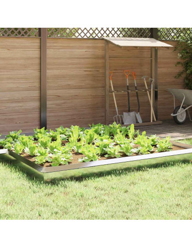 Recinto per lumache 4 pcs Argento 50 x 3,5 x 25 cm