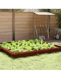 Recinto per lumache 16 pcs Ruggine 50 x 3,5 x 25 cm