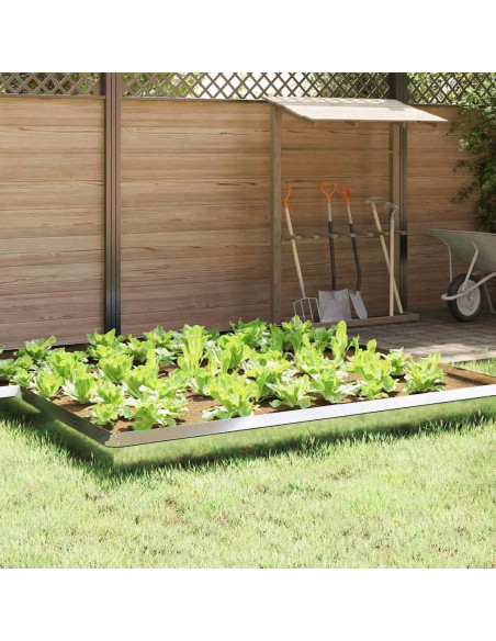 Recinto per lumache Argento 100 x 3,5 x 25 cm Acciaio zincato