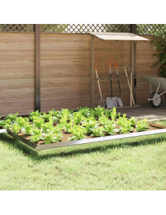 Recinto per lumache 4 pcs Argento 100 x 3,5 x 25 cm