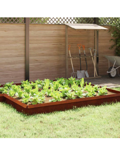 Recinto per lumache 4 pcs Ruggine 100 x 3,5 x 25 cm