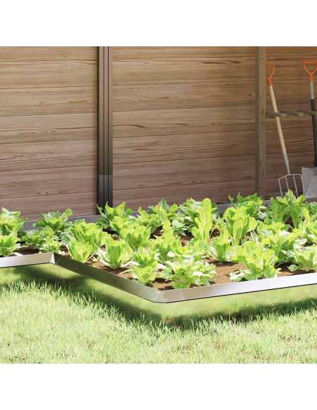 Recinto per lumache 4 pcs Argento 13,5 x 13,5 x 25 cm