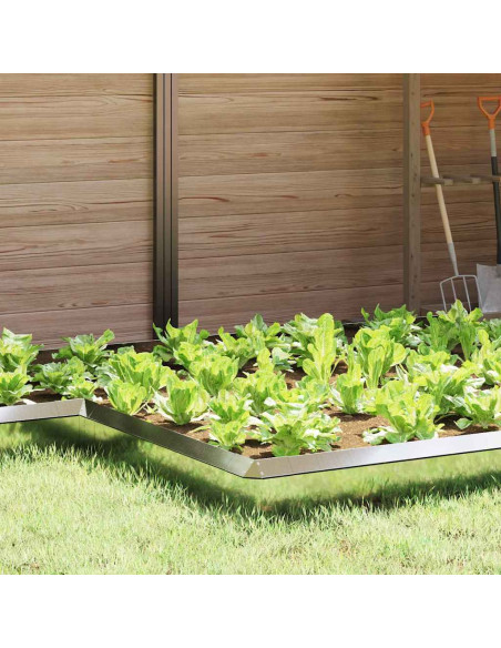 Recinto per lumache 4 pcs Argento 13,5 x 13,5 x 25 cm