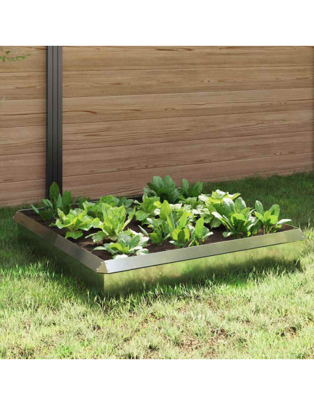 Recinzioni per lumache 8 pcs Argento Acciaio zincato